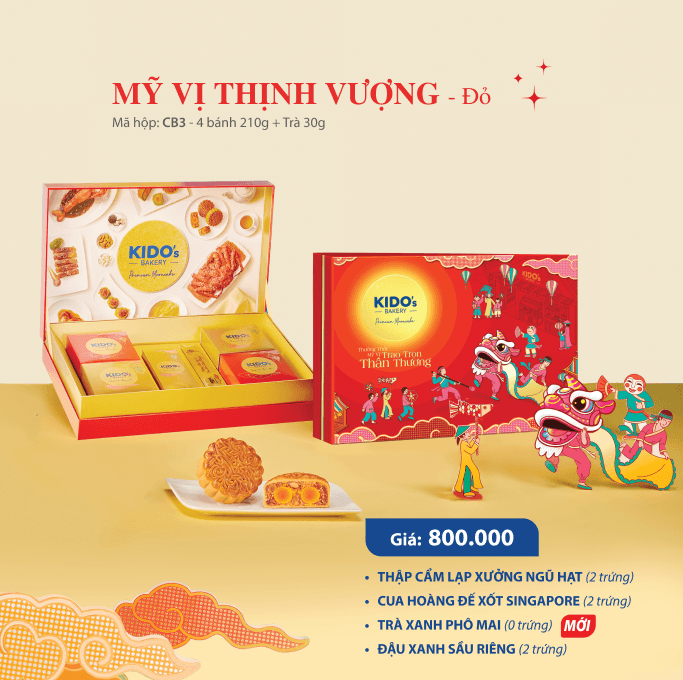 Bảng giá bánh trung thu Kido trang 3